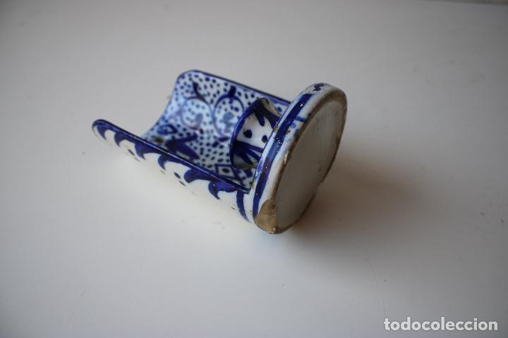 Antig&uuml;edades: candil de pared ceramica de manises - Foto 4