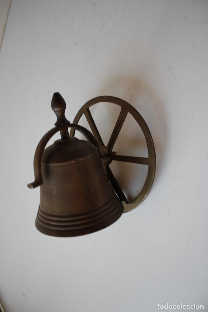 Antig&uuml;edades: campana timon barco laton - Foto 2