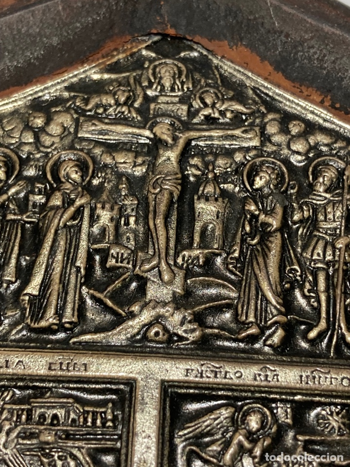 Antig&uuml;edades: Cuadrito con representaci&oacute;n vida de Cristo 18x12cm - Foto 3