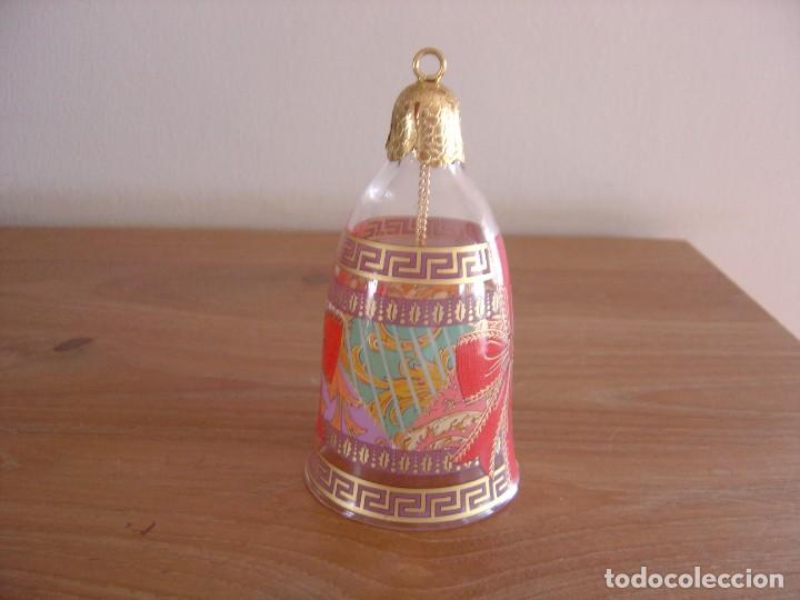 Antig&uuml;edades: CAMPANILLA DE CRISTAL. MARCADO VERSACE 2003. IMPECABLE - Foto 4