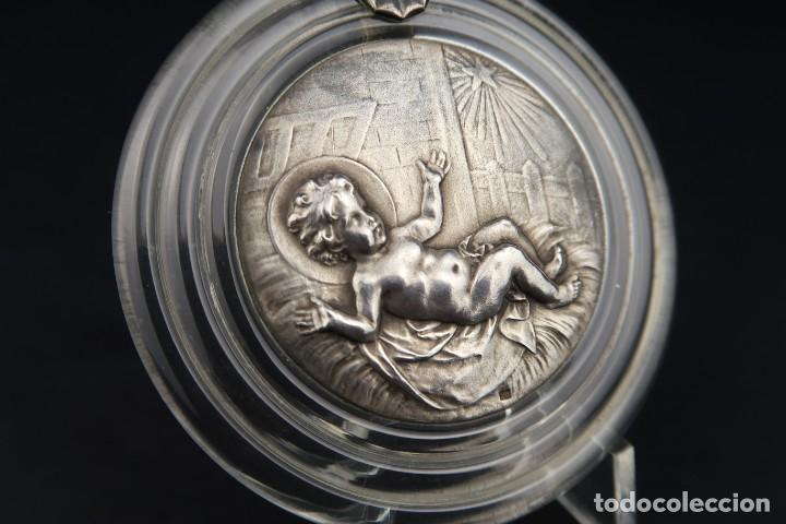 Antig&uuml;edades: Antigua Medalla Religiosa de Plata - Foto 6