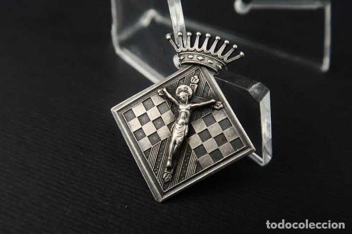 Antig&uuml;edades: Antigua Medalla Religiosa de Plata - Foto 2