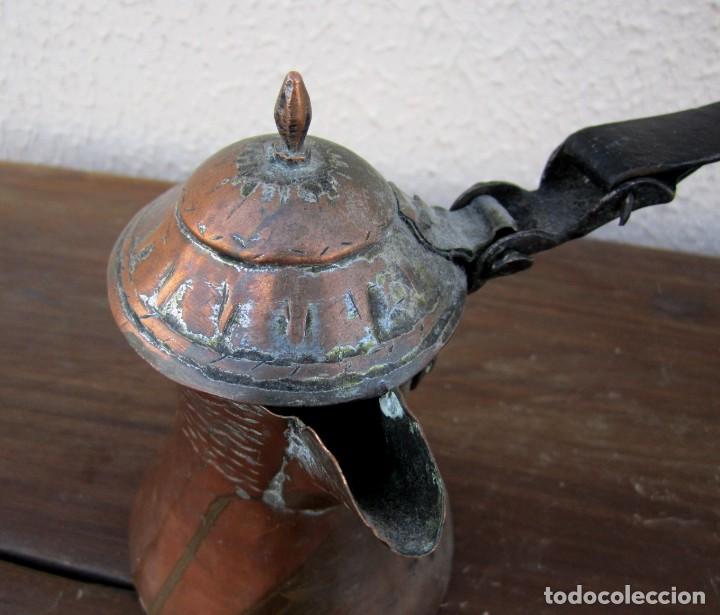 Antig&uuml;edades: Jarrita cobre con mango plegable - Foto 8
