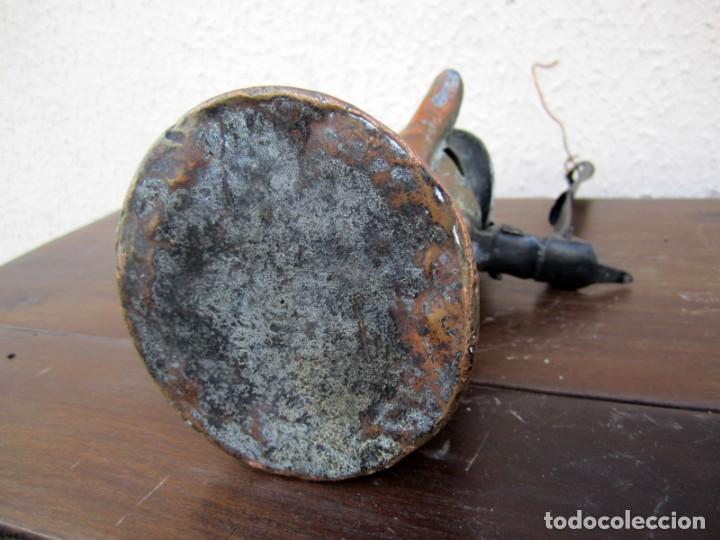 Antig&uuml;edades: Jarrita cobre con mango plegable - Foto 9