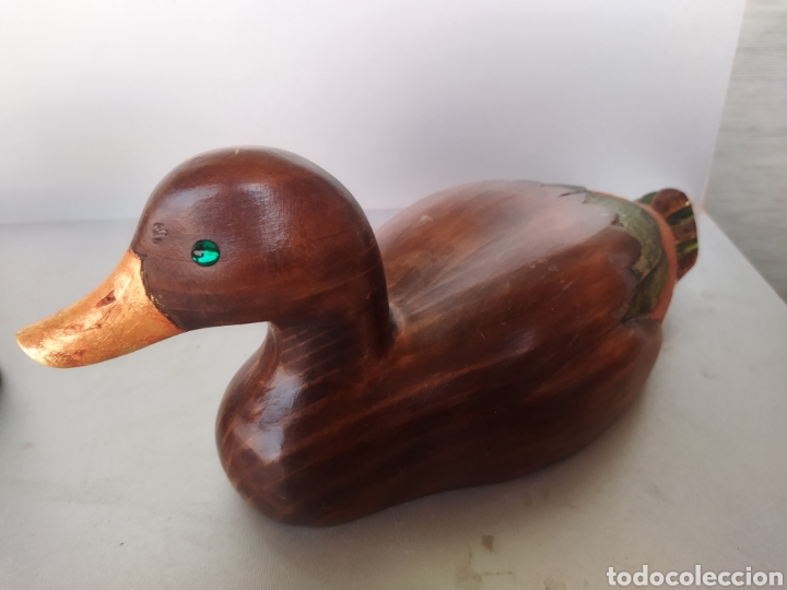 Antig&uuml;edades: Par de antiguos patos de madera - Foto 4
