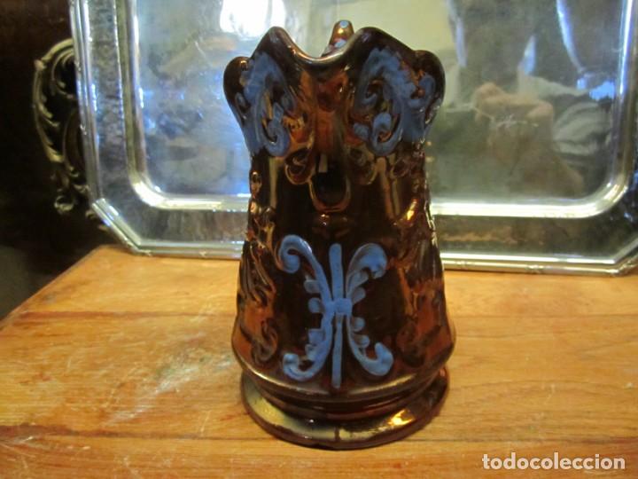 Antig&uuml;edades: Jarra Bristol dibujos azul claro - Foto 4