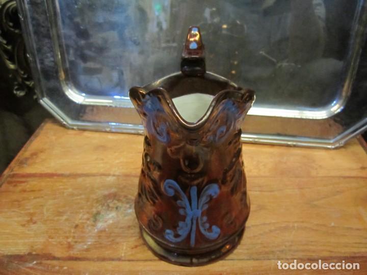 Antig&uuml;edades: Jarra Bristol dibujos azul claro - Foto 5