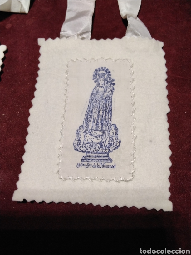 Antig&uuml;edades: Escapulario Nuestra se&ntilde;ora de la Merced - Foto 2