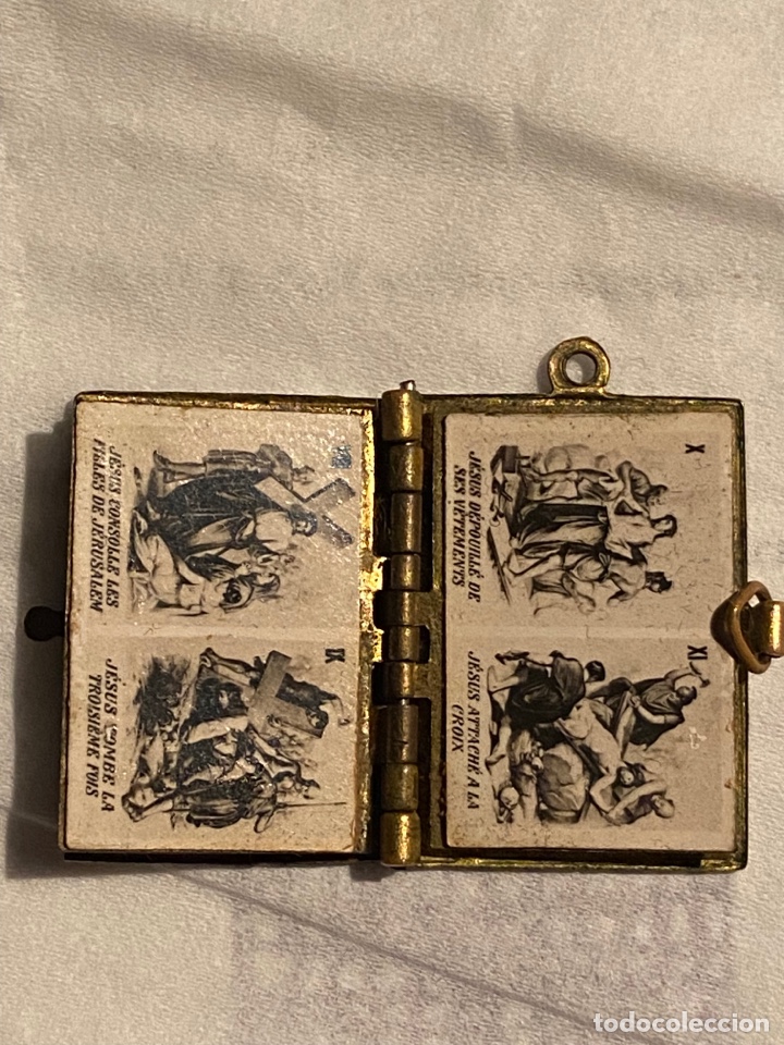 Antig&uuml;edades: Colgante antiguo en forma de libro - Foto 5