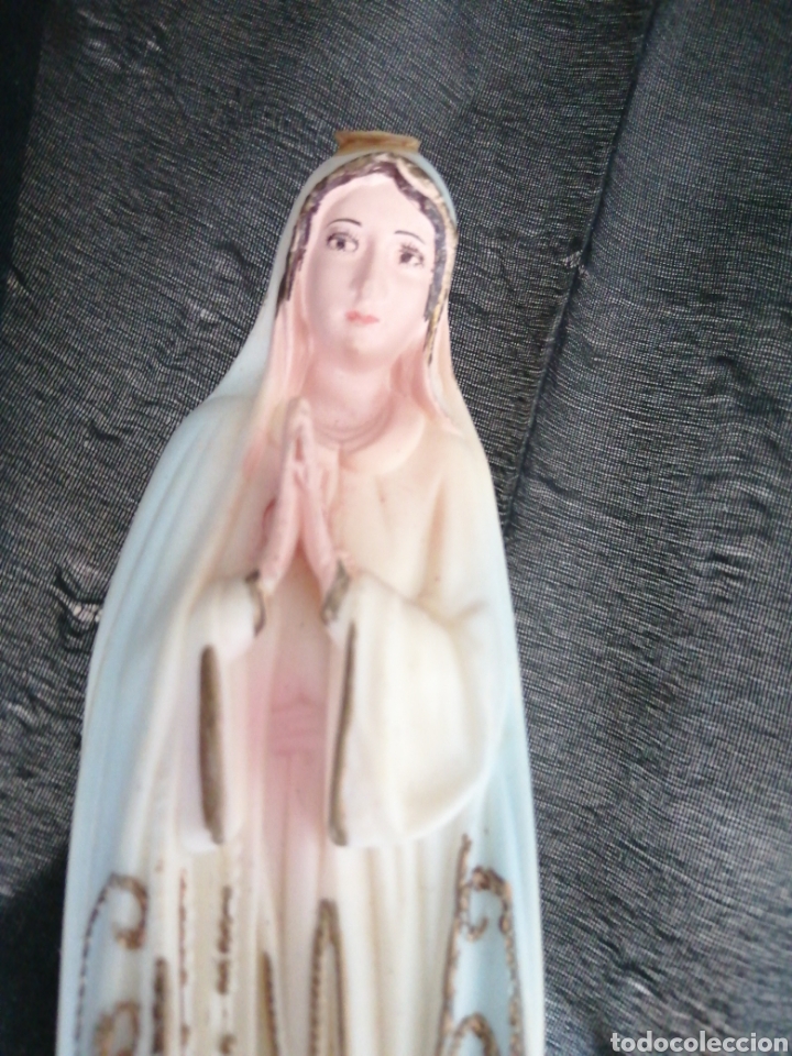 Antig&uuml;edades: VIRGEN F&Aacute;TIMA, RESINA, 17 CM. - Foto 2