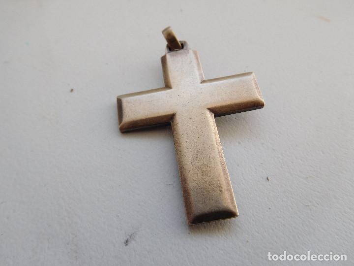 Antig&uuml;edades: Crucifijo antiguo de plata - Foto 4