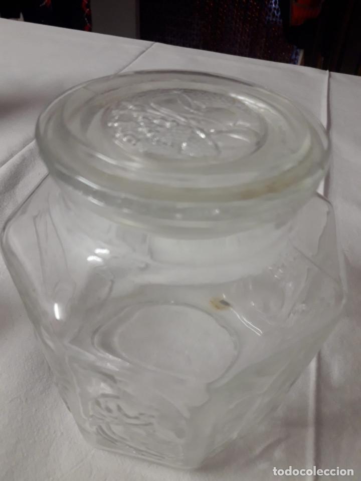 Antig&uuml;edades: Tarro de cristal heptagonal - Foto 1