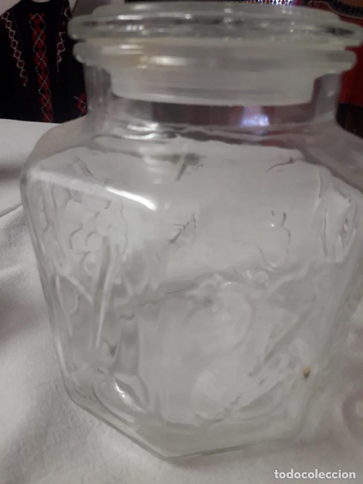 Antig&uuml;edades: Tarro de cristal heptagonal - Foto 3