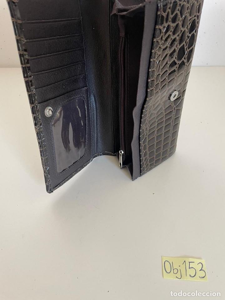 Antig&uuml;edades: Cartera monedero mujer cuero - Foto 3