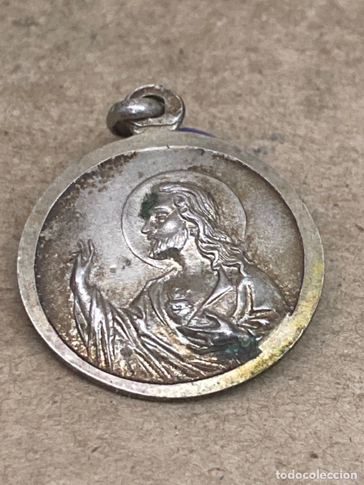 Antig&uuml;edades: Medalla de plata religiosa - Foto 2