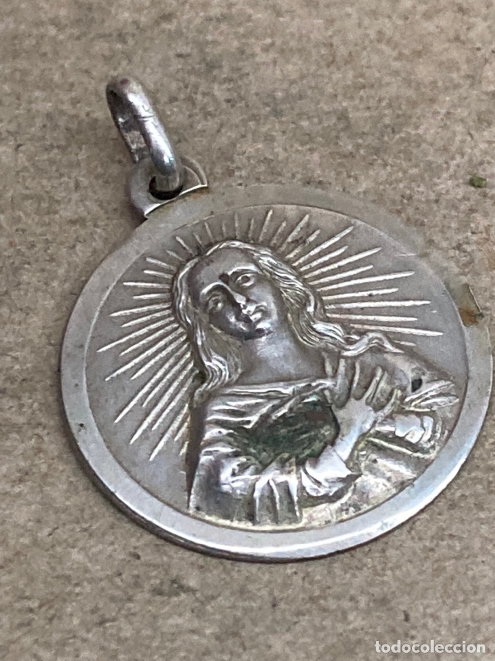 Antig&uuml;edades: Medalla de plata religiosa - Foto 1