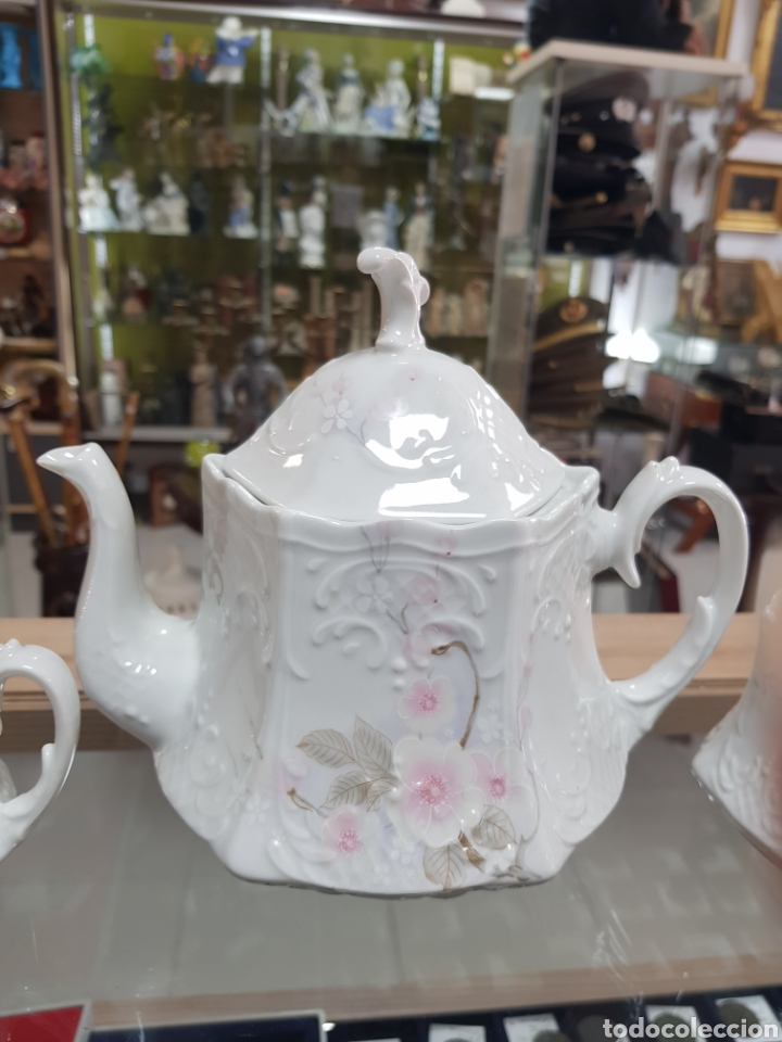 Antig&uuml;edades: JUEGO CAF&Eacute; PORCELANA - Foto 3