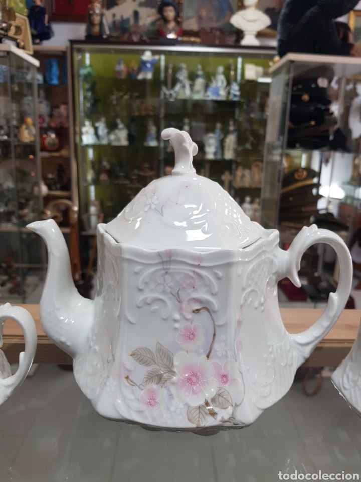 Antig&uuml;edades: JUEGO CAF&Eacute; PORCELANA - Foto 4