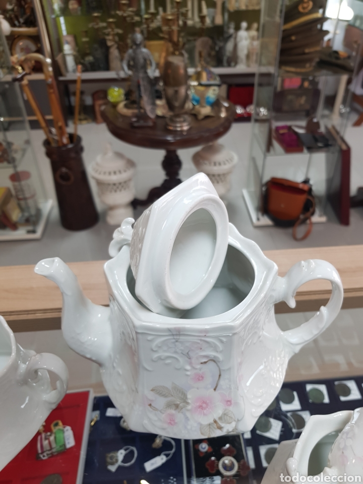 Antig&uuml;edades: JUEGO CAF&Eacute; PORCELANA - Foto 6