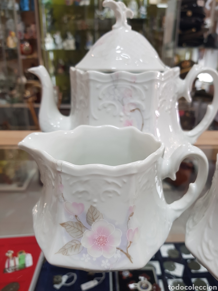 Antig&uuml;edades: JUEGO CAF&Eacute; PORCELANA - Foto 7