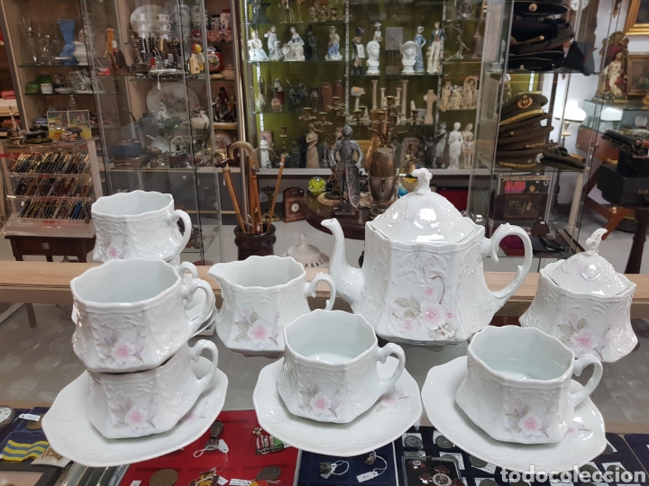 Antig&uuml;edades: JUEGO CAF&Eacute; PORCELANA - Foto 1
