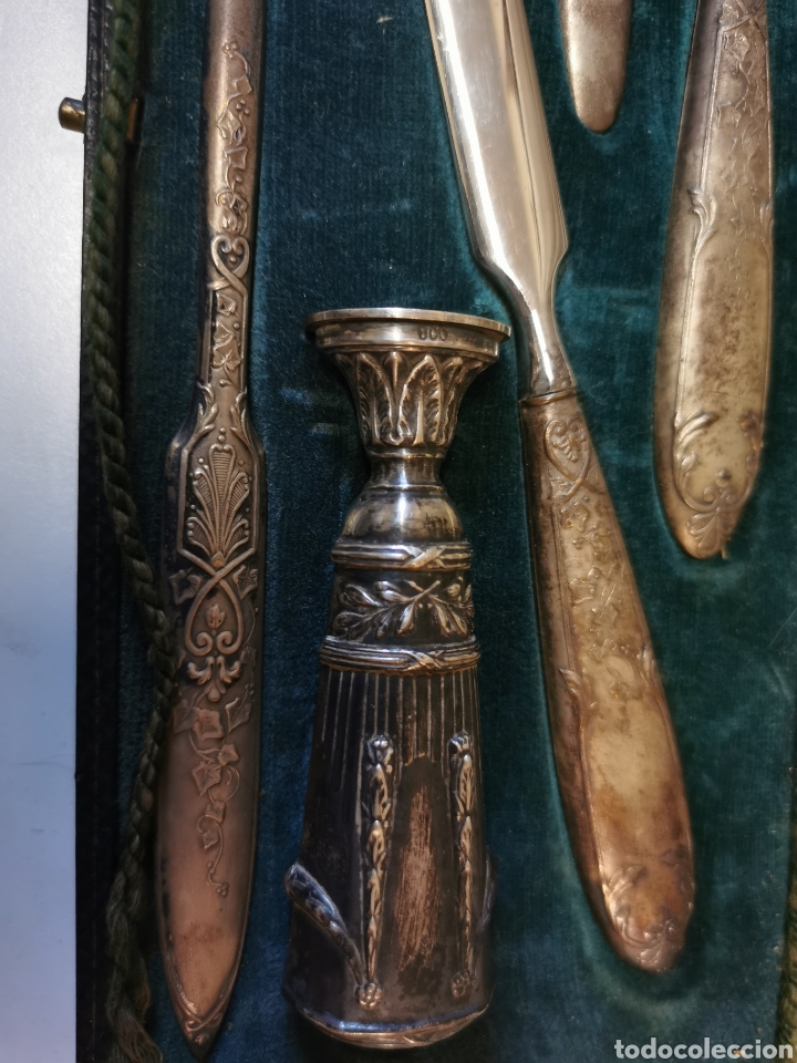 Antig&uuml;edades: Juego escritorio plata - Foto 2