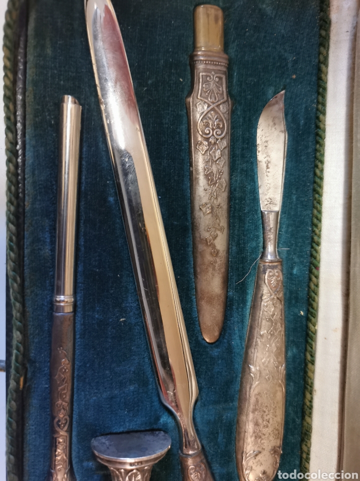 Antig&uuml;edades: Juego escritorio plata - Foto 4