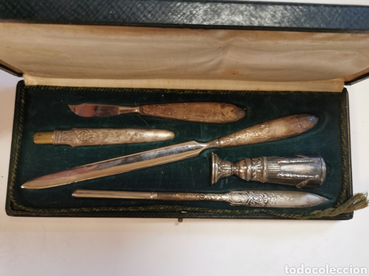 Antig&uuml;edades: Juego escritorio plata - Foto 5