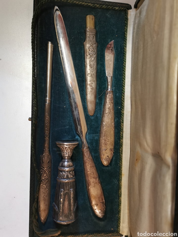 Antig&uuml;edades: Juego escritorio plata - Foto 1
