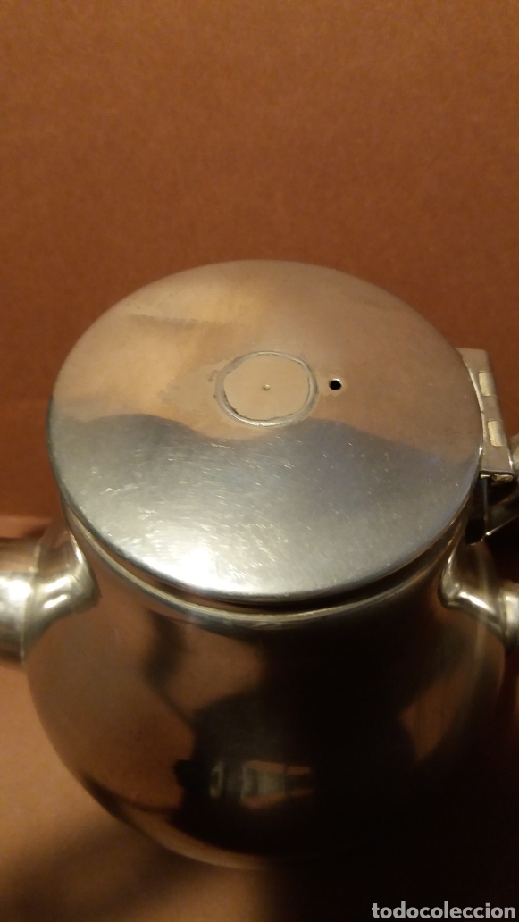Antig&uuml;edades: Tetera de metal platado - Foto 3