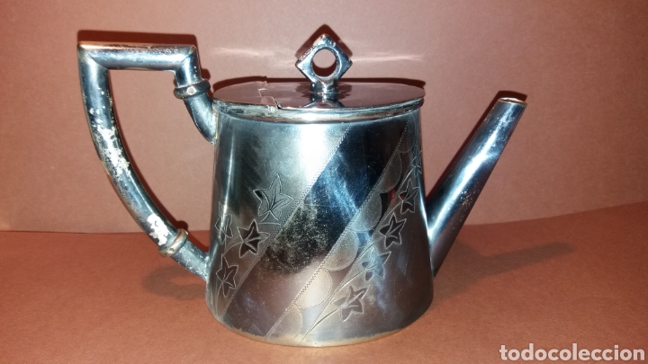 Antig&uuml;edades: Tetera a&ntilde;os 20.Plata de Meneses - Foto 2