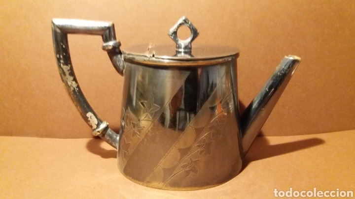 Antig&uuml;edades: Tetera a&ntilde;os 20.Plata de Meneses - Foto 1