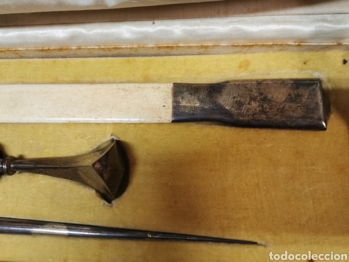 Antig&uuml;edades: Escribania en plata y hueso - Foto 5