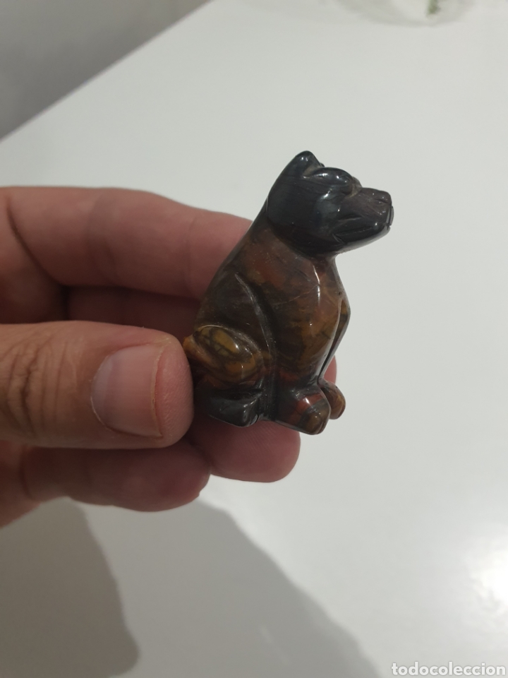 Antig&uuml;edades: figurita perro tallada en marmol - Foto 2