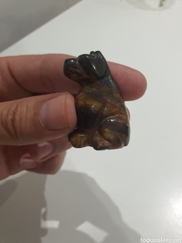 Antig&uuml;edades: figurita perro tallada en marmol - Foto 4