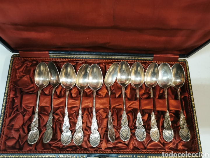 Antig&uuml;edades: Juego de cucharillas plata - Foto 6