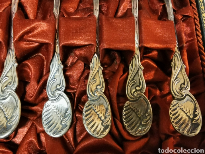 Antig&uuml;edades: Juego de cucharillas plata - Foto 3
