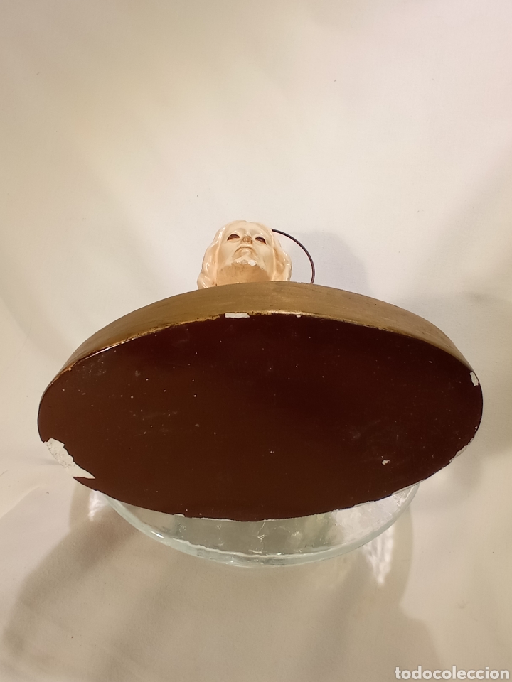 Antig&uuml;edades: ANTIGUO CORAZ&Oacute;N DE JES&Uacute;S DE ESTUCO - Foto 7