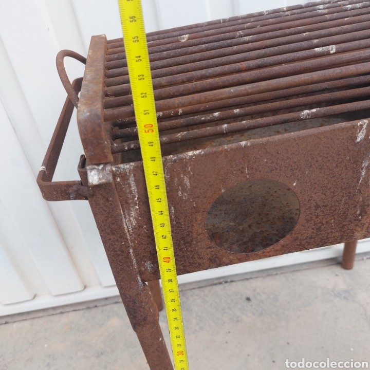 Antig&uuml;edades: Antigua barbacoa de hierro para carb&oacute;n - Foto 7