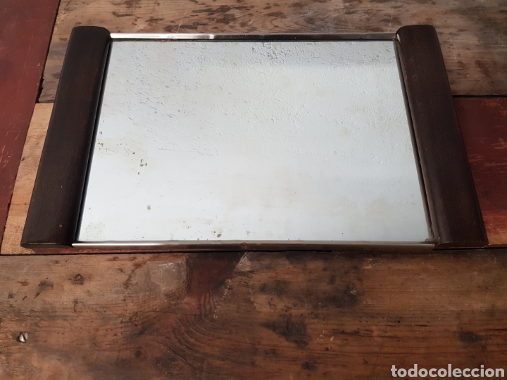 Antig&uuml;edades: Bandeja espejo. - Foto 1