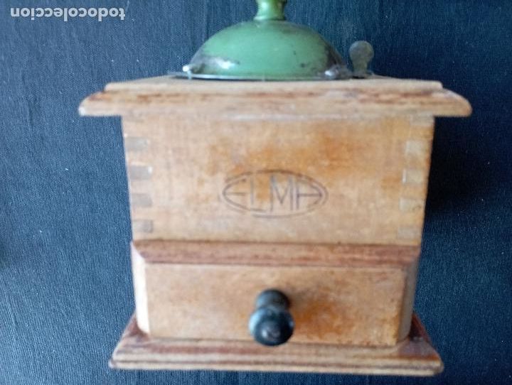 Antig&uuml;edades: Antiguo Molinillo de caf&eacute; Marca Elma de madera. - Foto 2