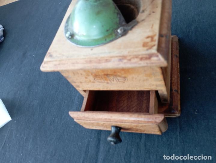 Antig&uuml;edades: Antiguo Molinillo de caf&eacute; Marca Elma de madera. - Foto 5