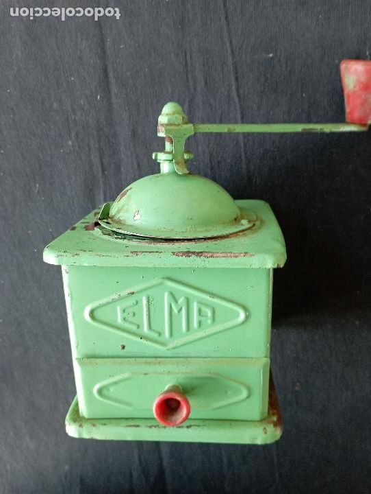 Antig&uuml;edades: Antiguo Molinillo de caf&eacute; Marca Elma de metal. - Foto 2