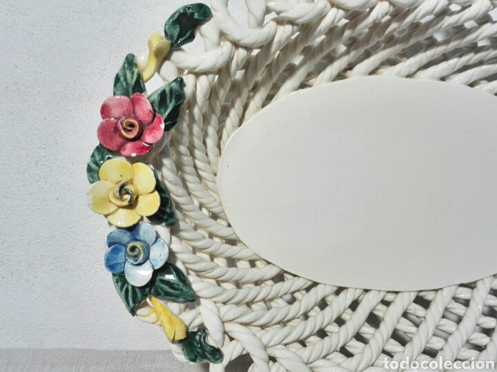 Antig&uuml;edades: BANDEJA PORCELANA MANISES - Foto 2