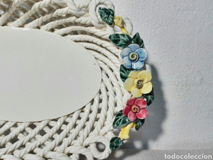 Antig&uuml;edades: BANDEJA PORCELANA MANISES - Foto 4