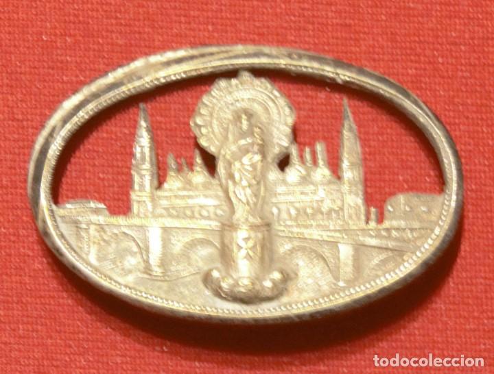 Antig&uuml;edades: Antiguo broche de La Virgen Del Pilar - Foto 1