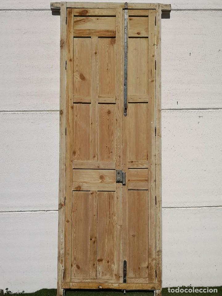 Antig&uuml;edades: Puerta antigua de interior de doble hoja - Foto 4