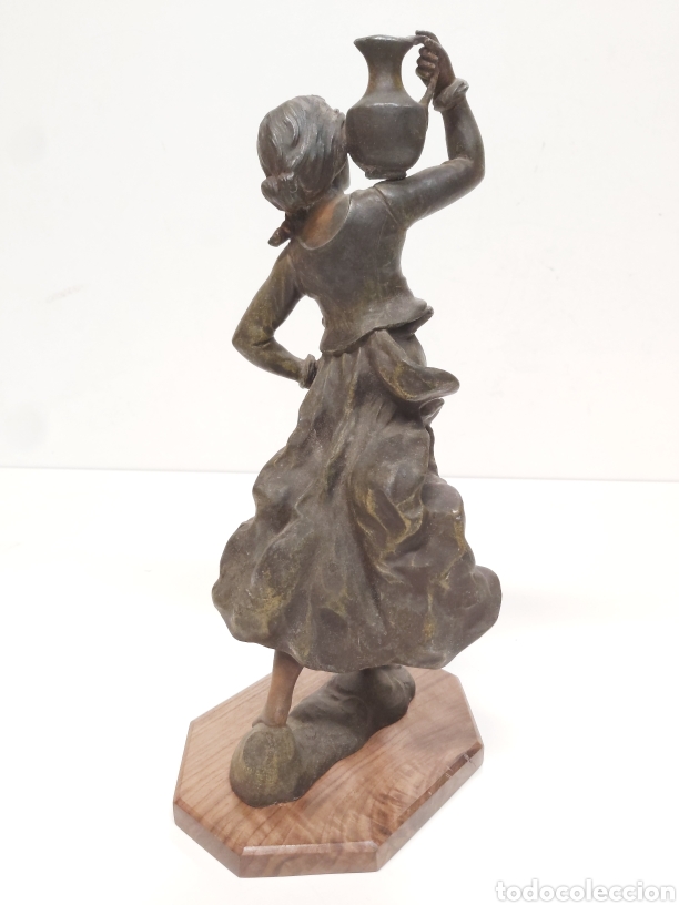 Antig&uuml;edades: Figura Calamina Aguadora - Foto 4