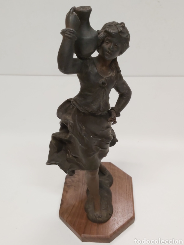 Antig&uuml;edades: Figura Calamina Aguadora - Foto 5