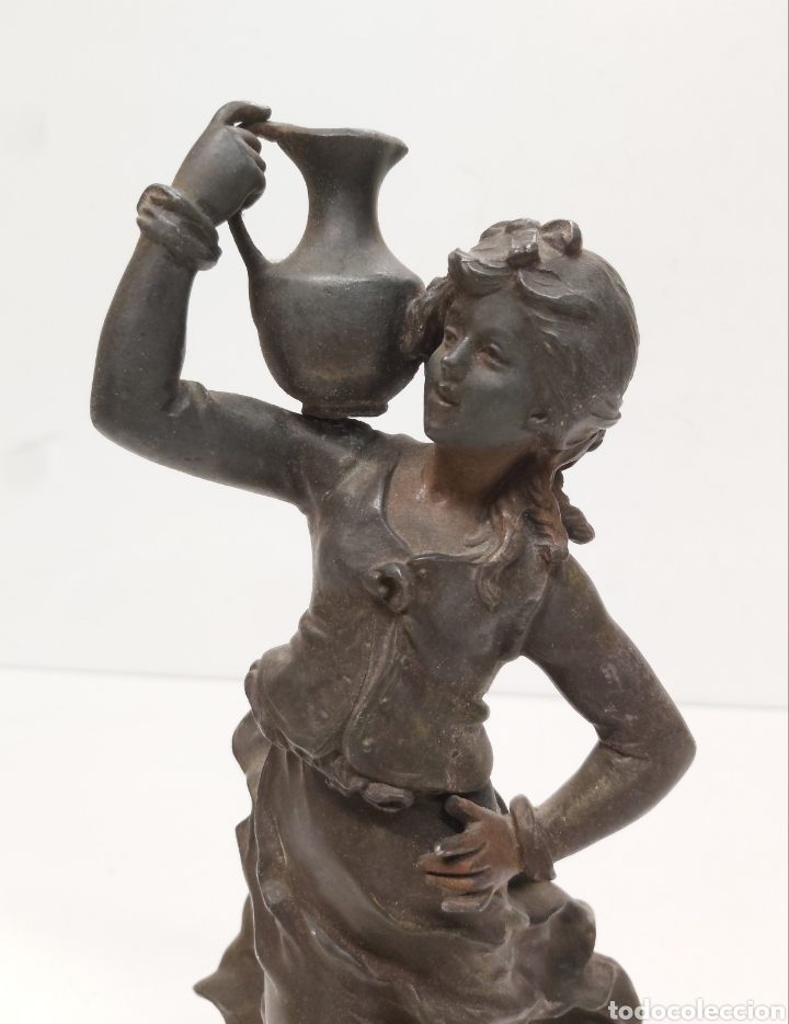 Antig&uuml;edades: Figura Calamina Aguadora - Foto 6